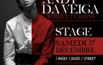Stage Street / Talons avec Andy Da Veiga le 17 décembre