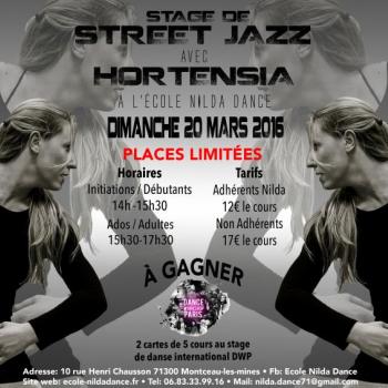 Centre de danse Nilda Dance stage de street jazz